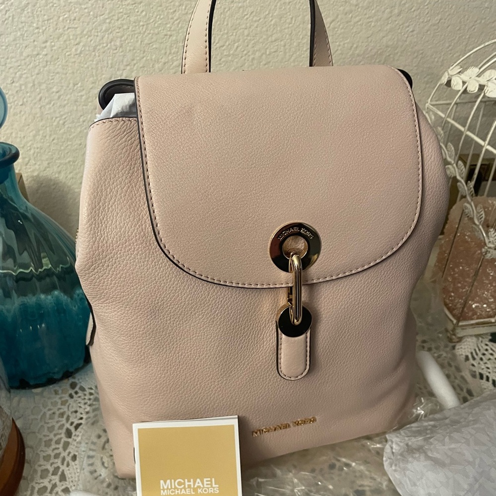 Michael‎ Kors Blush Pink Leather Backpack NWOT